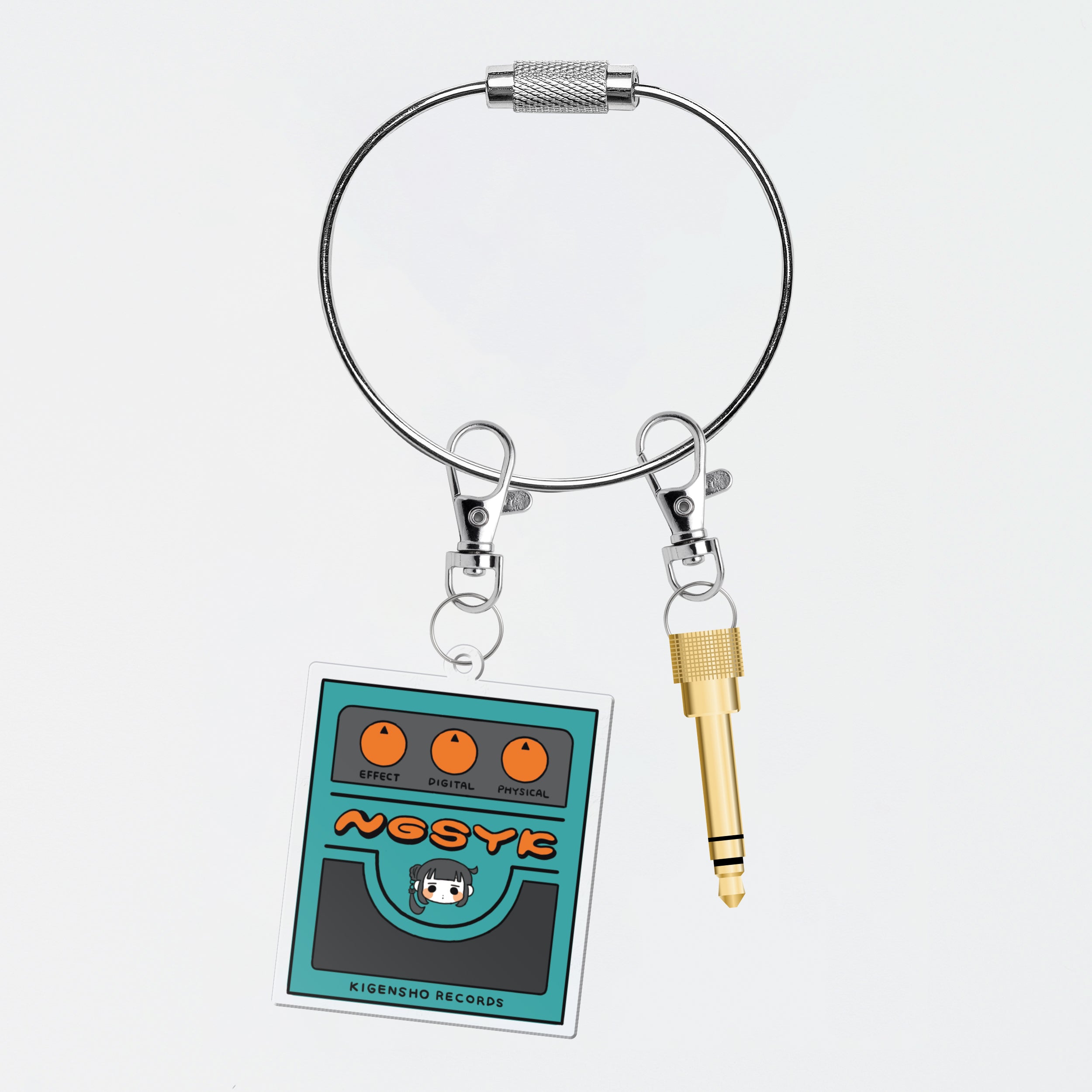 effect KEY CHAIN + HEADPHONE ADAPTER / 変換プラグ付アクリルキーチェーン