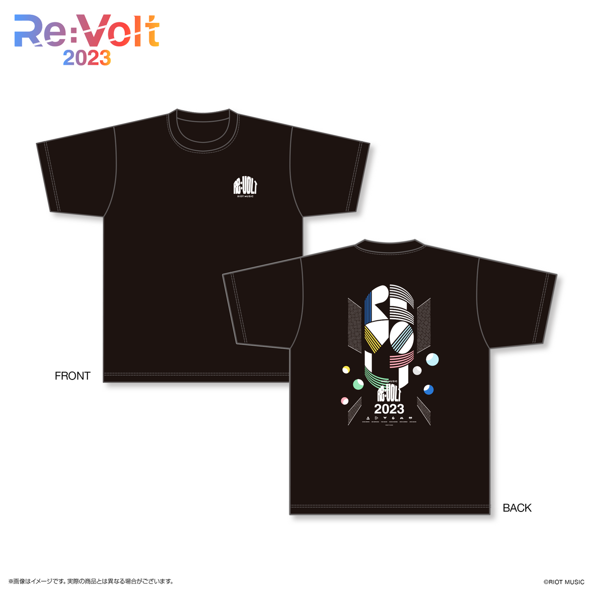 Re:Volt 2023 ライブTシャツ – RIOT MUSIC OFFICIAL STORE