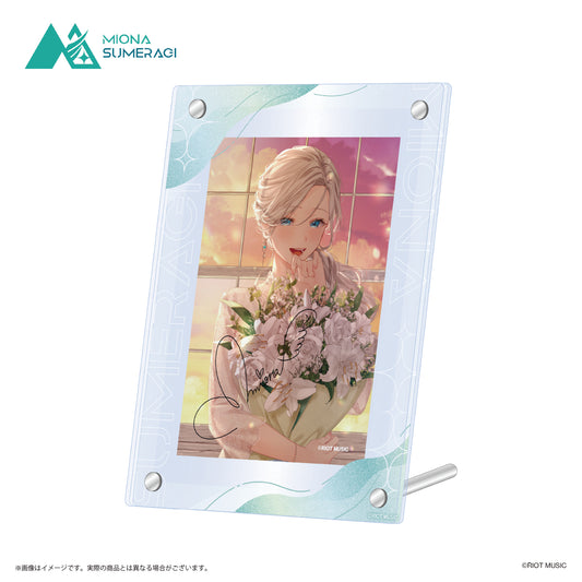 [皇美緒奈 誕生日記念2023]複製サイン入りブロマイド＋アクリルフォトフレーム