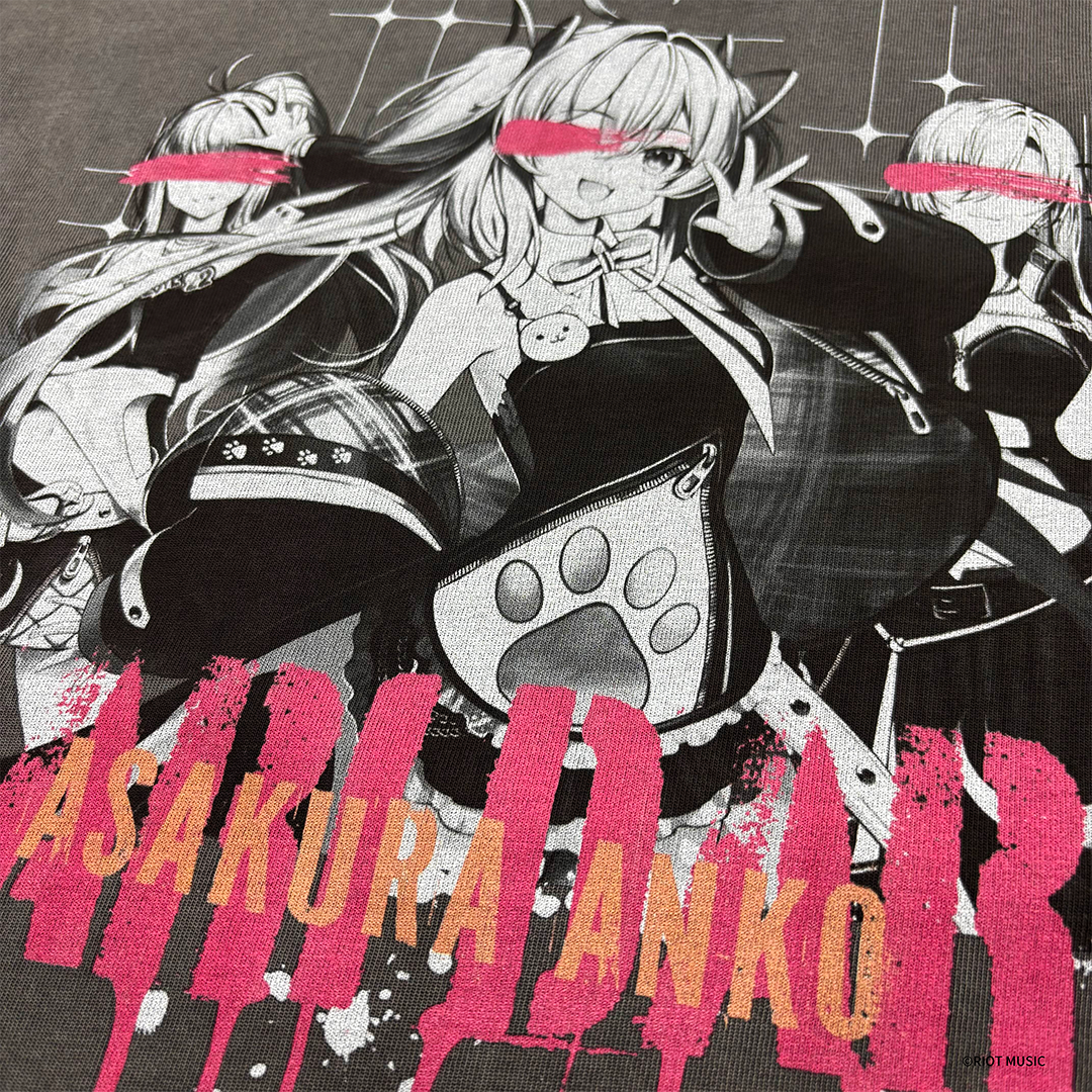 Landmarks EP 1st『ダリダリ』 記念グッズ ヴィンテージ風Tシャツ 朝倉杏子