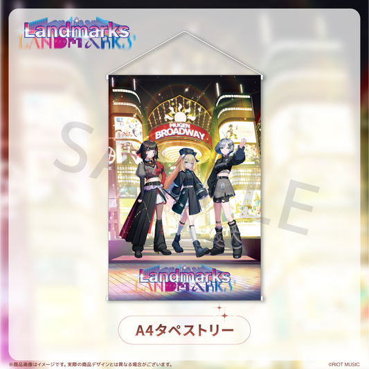 Landmarks EP 3rd『Mock,mock』記念グッズA4タペストリー