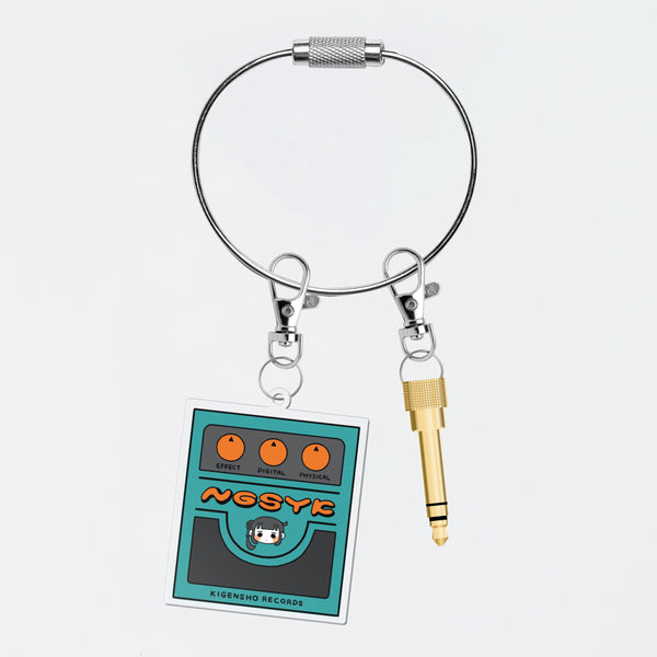 effect KEY CHAIN + HEADPHONE ADAPTER / 変換プラグ付アクリルキー
