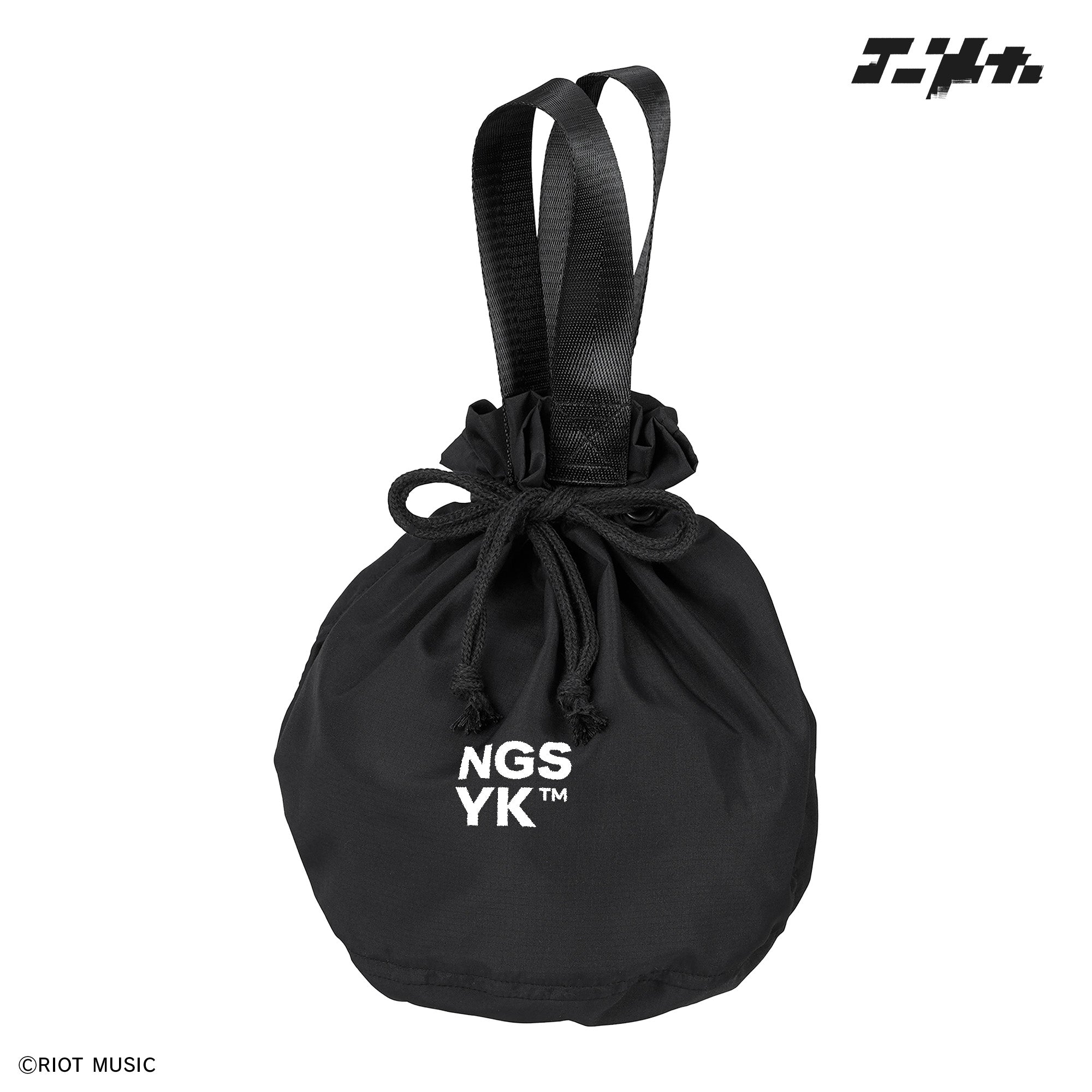 everyone nylon kinchaku pouch (BLACK) 巾着 5c8746c7a3491fd8a320956b8b7cff