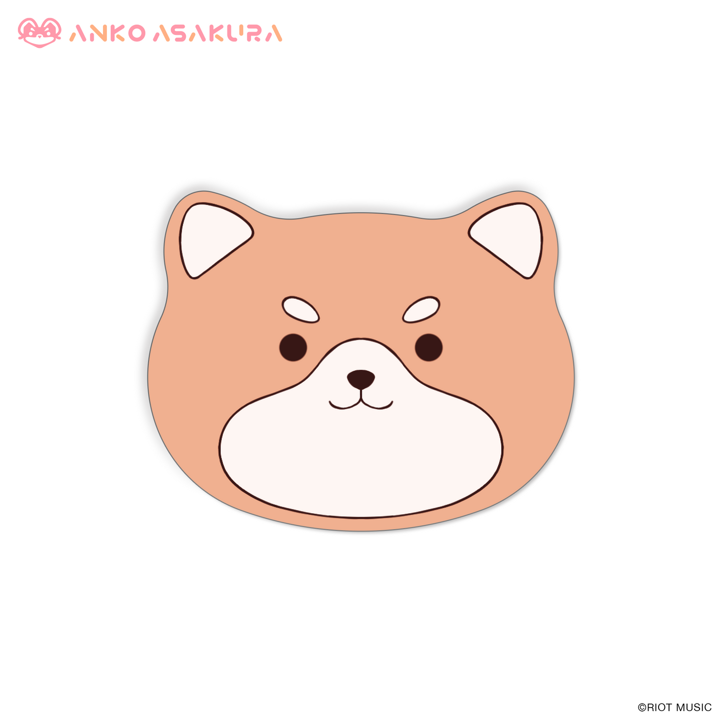 朝倉杏子 3D化記念グッズ 犬型缶バッジ