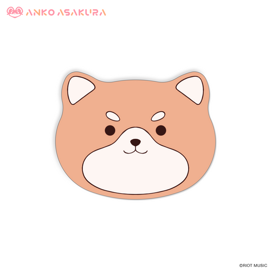 朝倉杏子 3D化記念グッズ 犬型缶バッジ